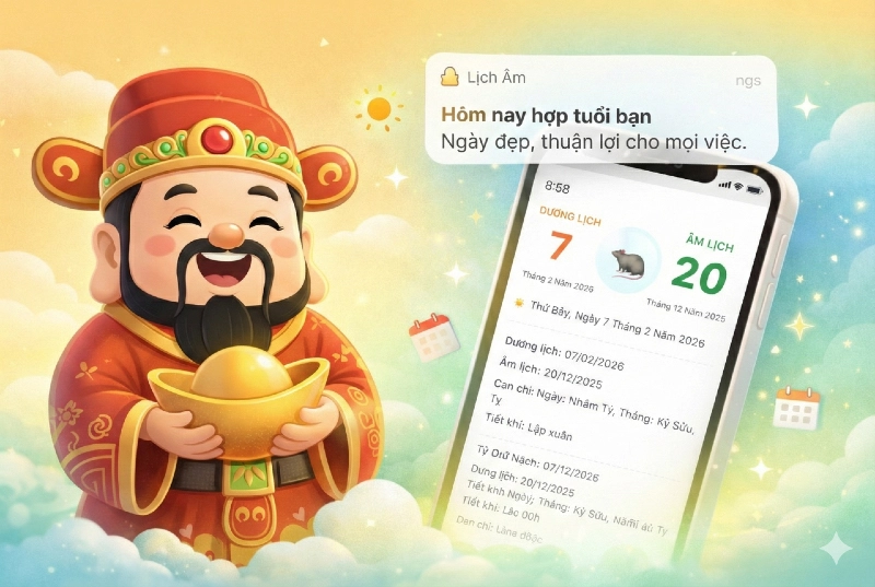 App Amlich Pro - Thông báo hợp tuổi mỗi sáng