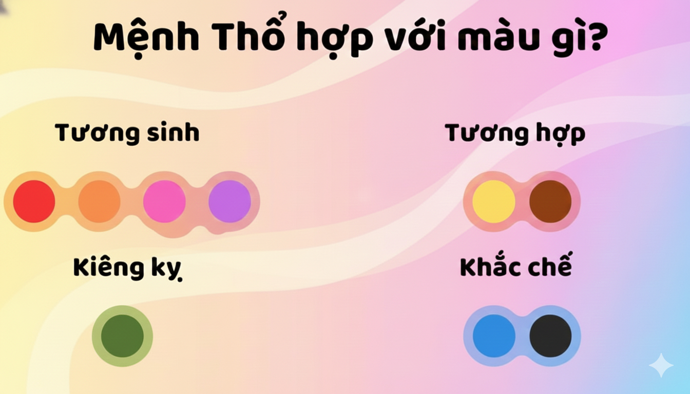 Mệnh Thổ Hợp Màu Gì? Bí Quyết Chọn Màu Phong Thủy Chuẩn Để Tăng Vượng Khí, Tài Lộc, Bình An