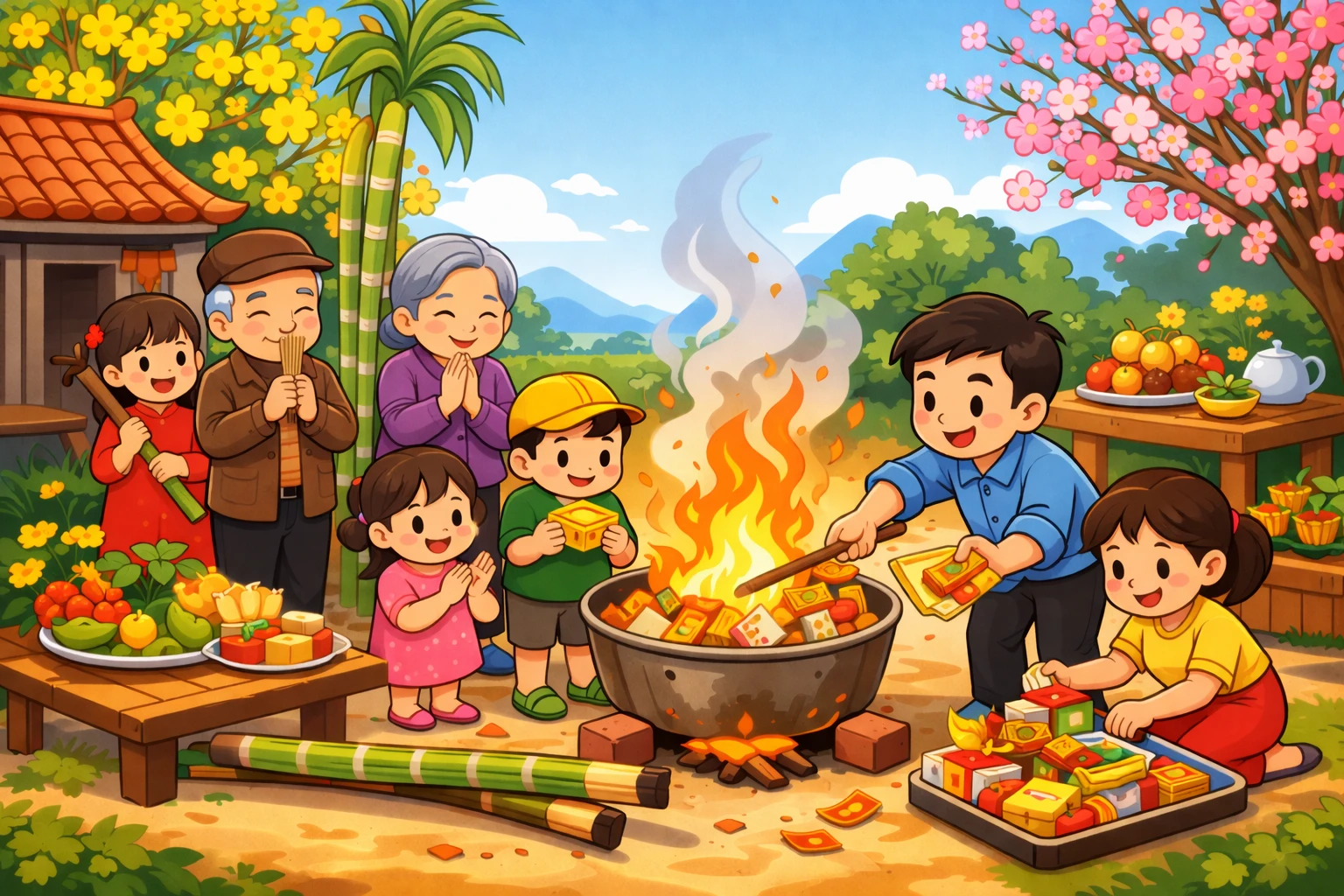 Cúng mùng 3 Tết, bài cúng hóa vàng, mâm lễ và văn khấn chuẩn