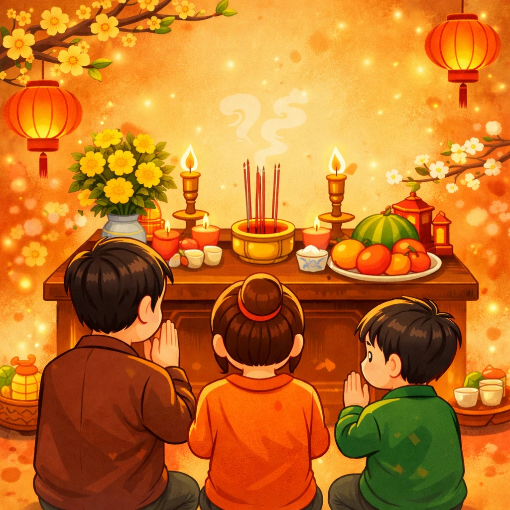 Văn khấn ngày mồng một và ngày rằm hàng tháng chuẩn nhất theo sách cổ truyền